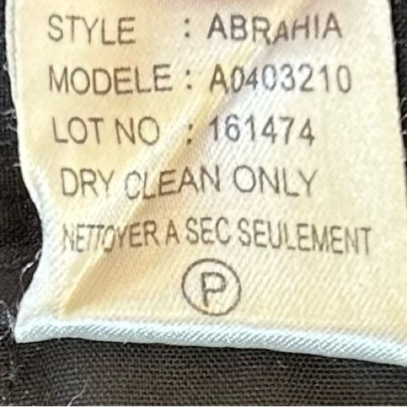 Theory | Women’s black linen blend pants, zipper/button front closure, size 10 - Picture 12 of 14